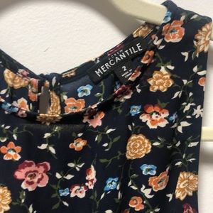 J.Crew Mercantile | Navy Floral Dress | Size 2